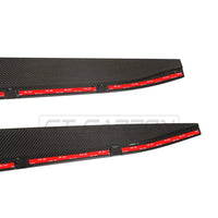 BMW M4 G82/G83 CARBON FIBRE SIDE SKIRT EXTENSIONS V1 - CT DESIGN