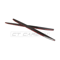 BMW M4 G82/G83 CARBON FIBRE SIDE SKIRT EXTENSIONS V1 - CT DESIGN