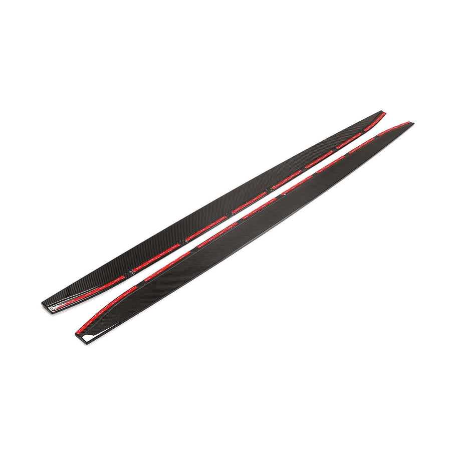 BMW M4 G82/G83 CARBON FIBRE SIDE SKIRT EXTENSIONS V1 - CT DESIGN