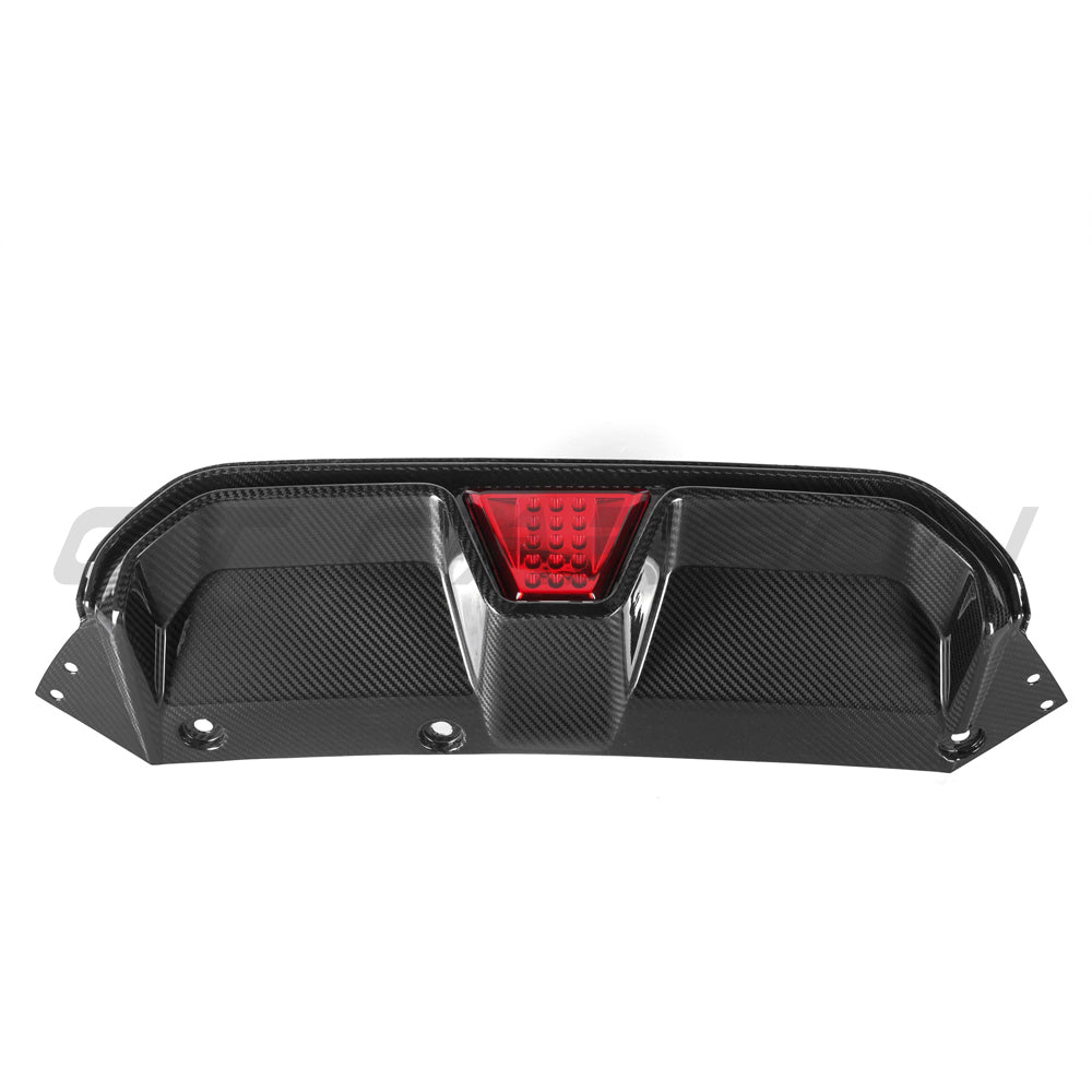 BMW M5 F90 2018-2024 PRE PREG CARBON FIBRE DIFFUSER WITH LED - V4