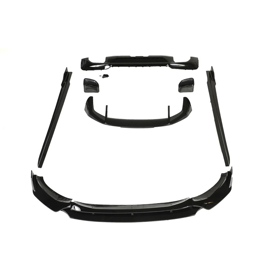 BMW X3 G01 2017-2020 FULL GLOSS BLACK KIT WITH TIPS