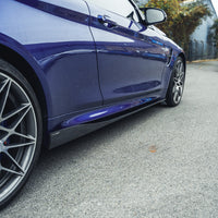 BMW M3/M4 (F80 F82 F83) 2014-2020 CARBON FIBRE SIDE SKIRTS - V2