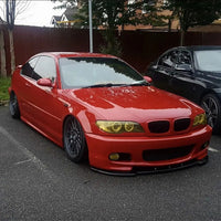 BMW 3SERIES E46 M - SPORT Low Splitter Kit Gloss Black ABS Plastic