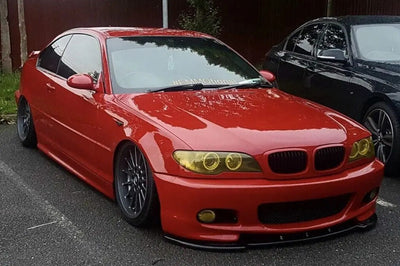 BMW 3SERIES E46 M - SPORT Low Splitter Kit Gloss Black ABS Plastic