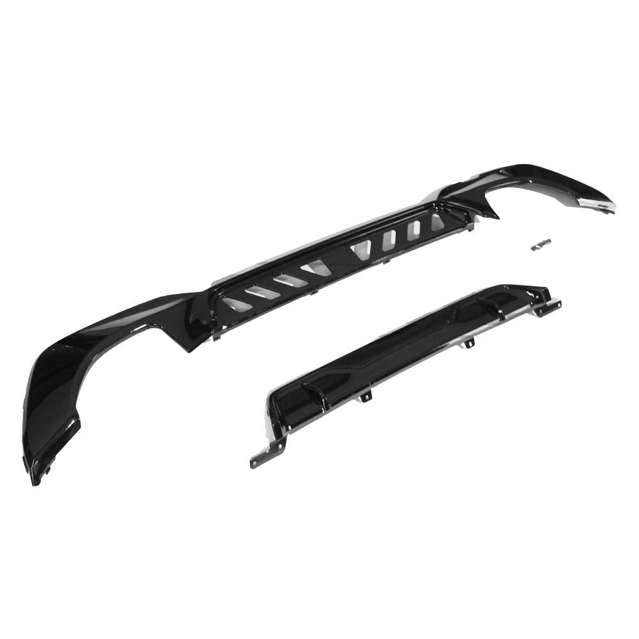 BMW G20/G21 3 SERIES GLOSS BLACK DIFFUSER (QUAD TIPS)