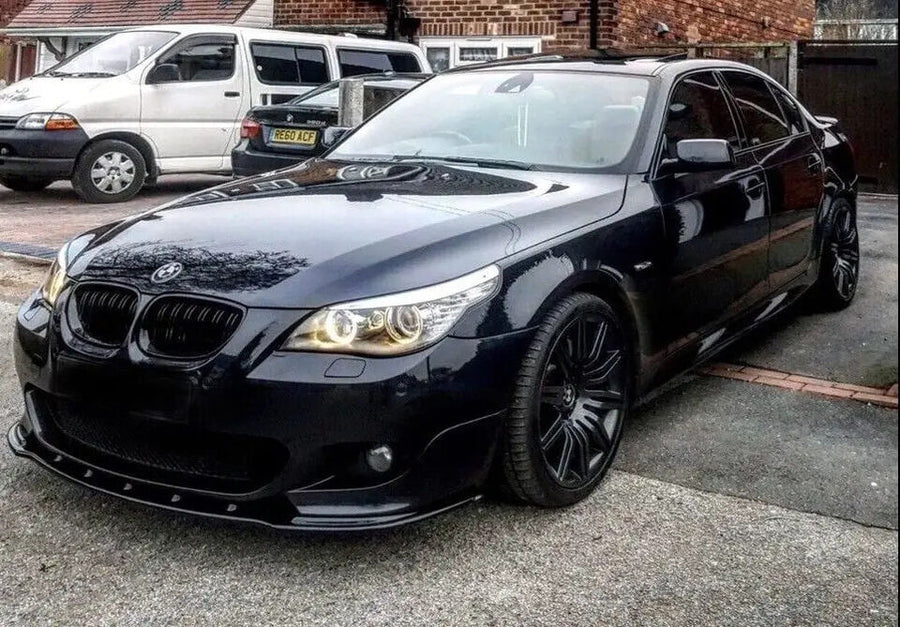 BMW E60 & 61 M-SPORT Lower Bumper Splitter Body Molding Trim ABS Plastic Gloss Black