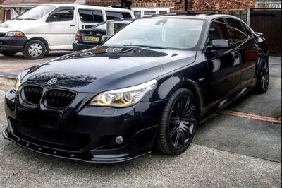 BMW E60 & 61 M-SPORT Lower Bumper Splitter Body Molding Trim ABS Plastic Gloss Black