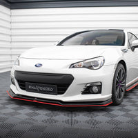 Maxton Design - FRONT SPLITTER (BLACK & RED) V.5 SUBARU BRZ FACELIFT 2017-2020