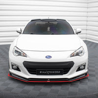 Maxton Design - FRONT SPLITTER (BLACK & RED) V.5 SUBARU BRZ FACELIFT 2017-2020