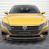 Maxton Design - Front Splitter V.2 Volkswagen Arteon R-Line Sedan / Shooting Brake Mk1