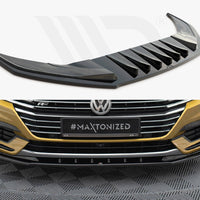 Maxton Design - Front Splitter V.3 Volkswagen Arteon R-Line Sedan / Shooting Brake Mk1