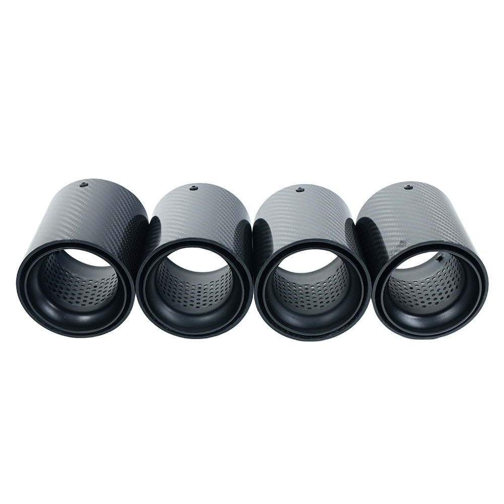 BMW F90/F92 M5 CARBON FIBRE EXHAUST TIPS - MATTE BLACK x4