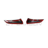 TOYOTA SUPRA 2019+ A90 CARBON FIBRE FRONT BUMPER VENT TRIM - V2