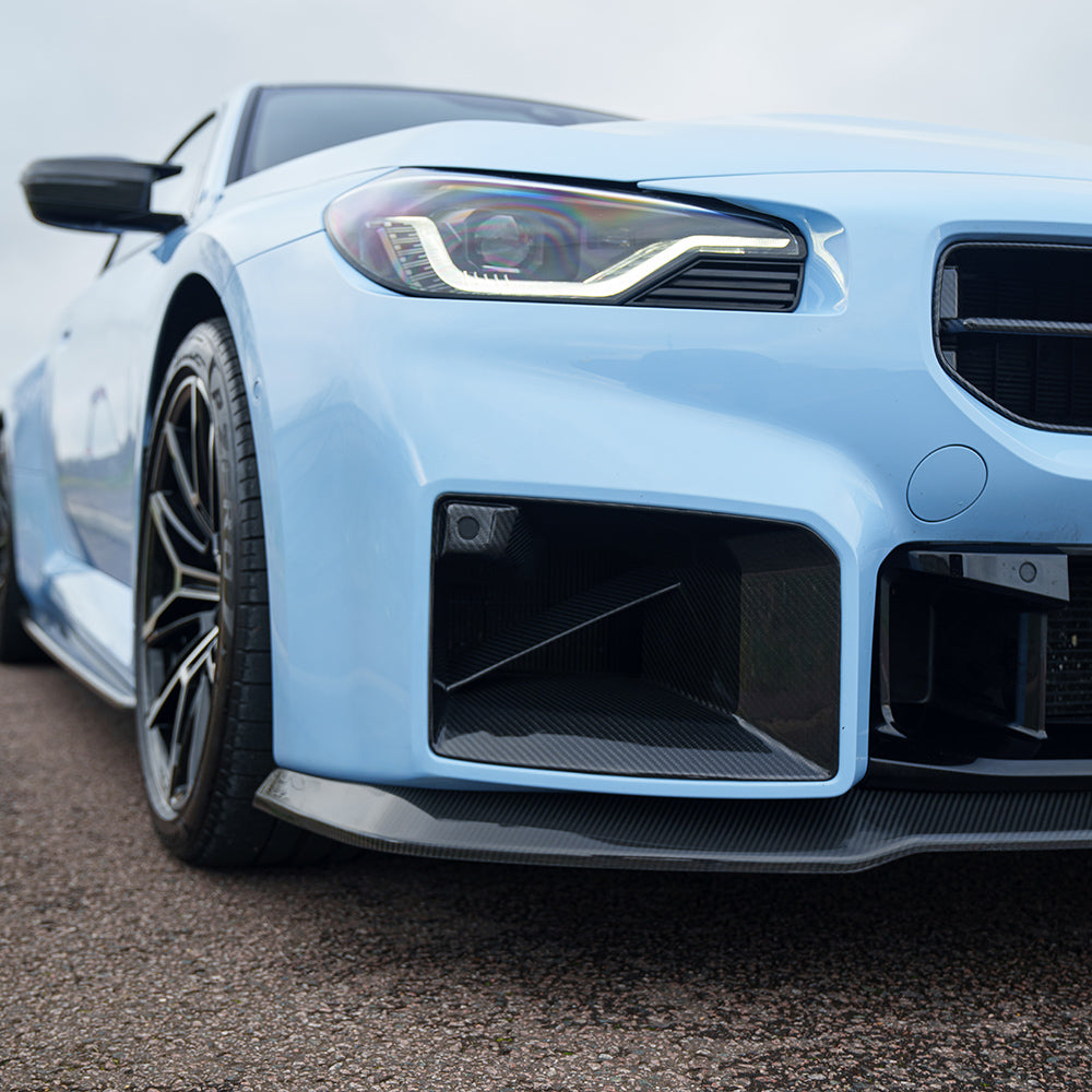 BMW G87 M2 2023+ CARBON FIBRE SPLITTER - V5 - CT DESIGN
