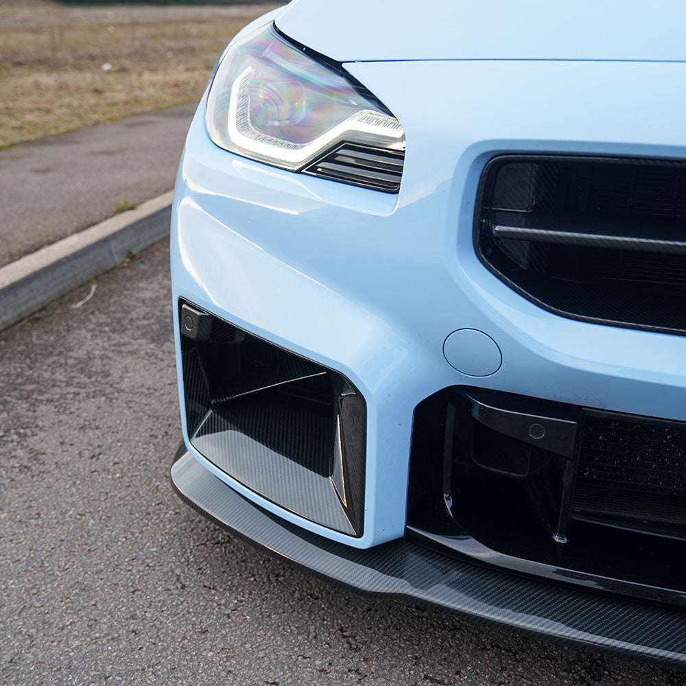 BMW G87 M2 2023+ CARBON FIBRE SPLITTER - V5 - CT DESIGN