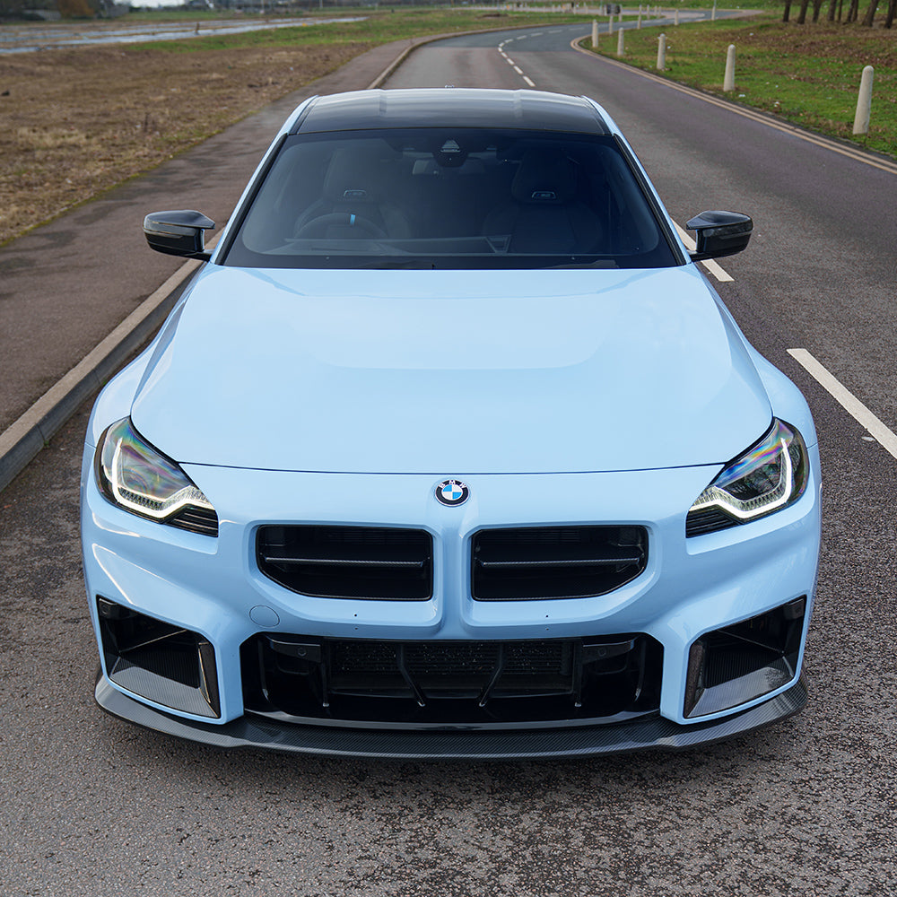 BMW G87 M2 2023+ CARBON FIBRE SPLITTER - V5 - CT DESIGN