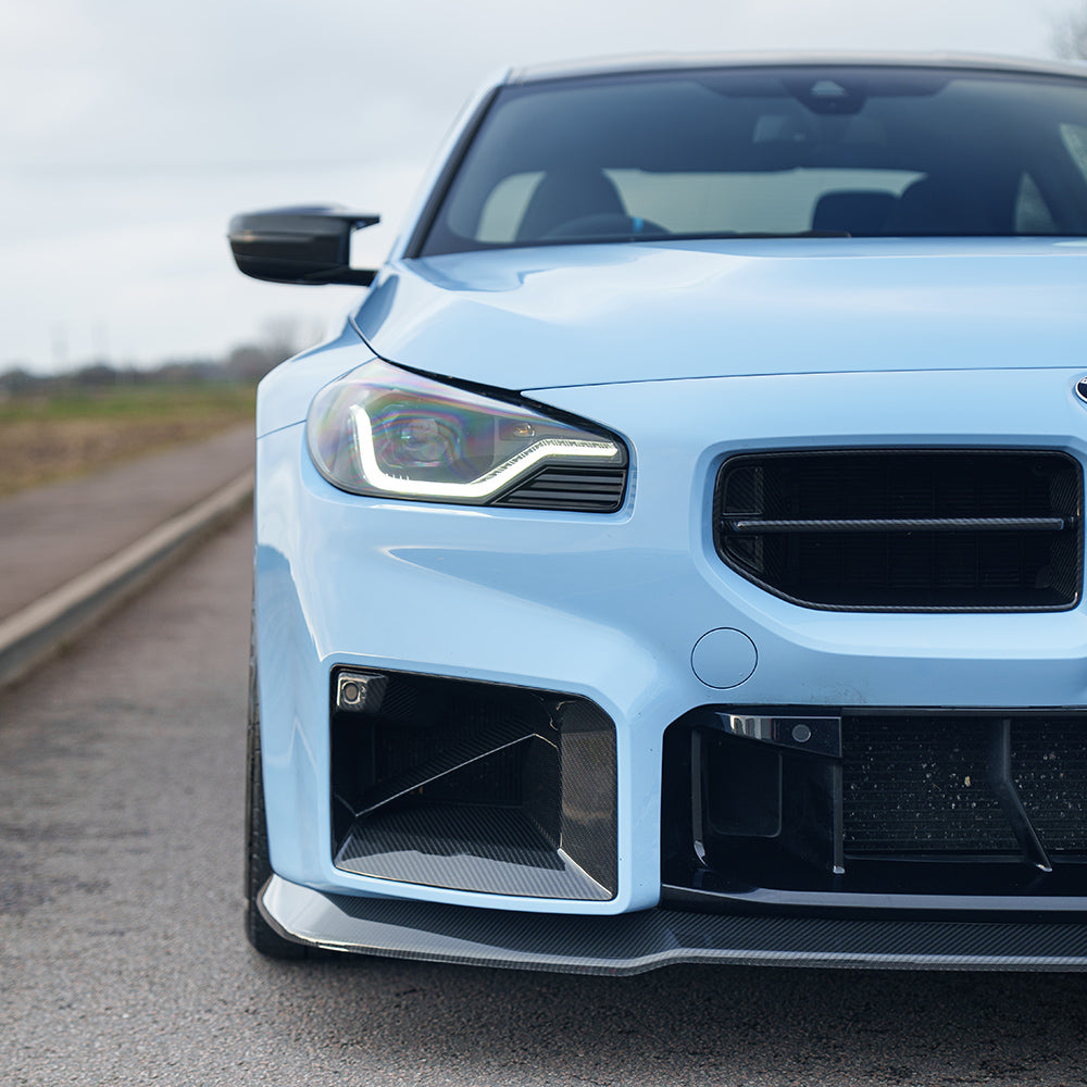 BMW G87 M2 2023+ CARBON FIBRE SPLITTER - V5 - CT DESIGN