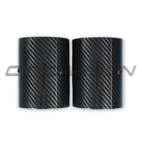 BMW F20/F21/F22/F23/F30/F31/F32/F33 CARBON EXHAUST TIPS - CHROME (SET OF 2)