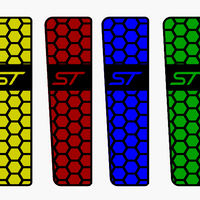 Car Enhancements UK - Dead Pedal (Multiple Designs & Colours) - Ford Focus MK2 / 2.5 All Models (2004-2010)