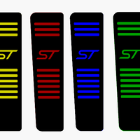 Car Enhancements UK - Dead Pedal (Multiple Designs & Colours) - Ford Focus MK2 / 2.5 All Models (2004-2010)