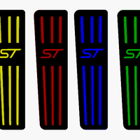 Car Enhancements UK - Dead Pedal (Multiple Designs & Colours) - Ford Focus MK2 / 2.5 All Models (2004-2010)
