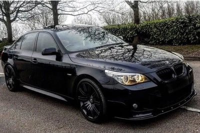 BMW E60 & 61 M-SPORT Lower Bumper Splitter Body Molding Trim ABS Plastic Gloss Black