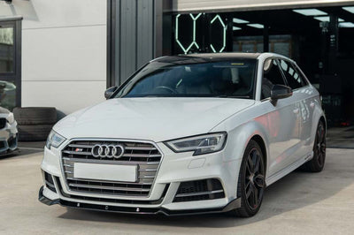 AUDI A3 S-LINE & S3 8V FACELIFT 2017-2020 GLOSS BLACK SPLITTER - V1