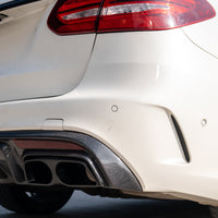 MERCEDES W205 C63 & C63S SALOON 4DR CARBON FIBRE DIFFUSER & EXHAUST TIPS