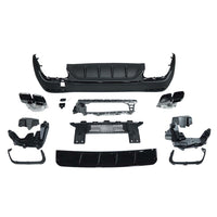 MERCEDES X254 GLC 2023+ REAR DIFFUSER WITH TIPS