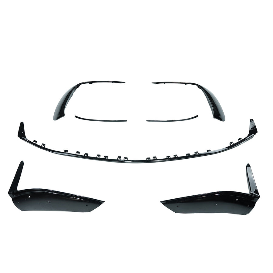 MERCEDES W206 2021+ C43 GLOSS BLACK FRONT SPLITTER - V1