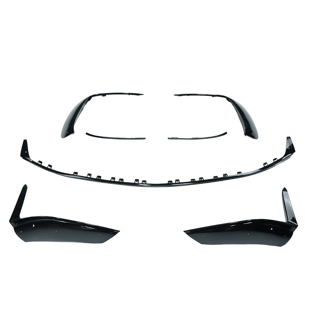 MERCEDES W206 2021+ C43 GLOSS BLACK FRONT SPLITTER - V1