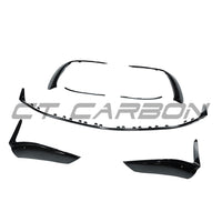 MERCEDES W206 2021+ C43 GLOSS BLACK FRONT SPLITTER - V1
