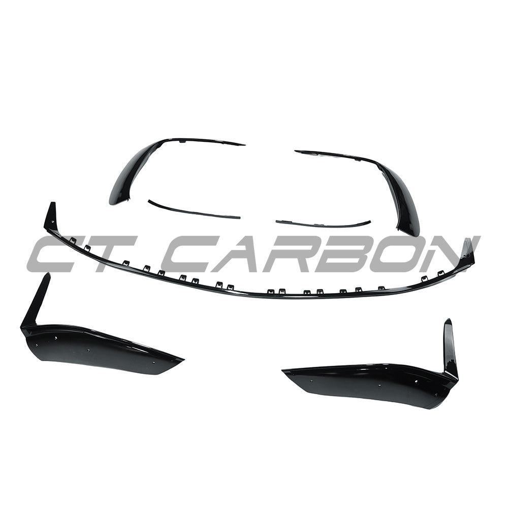 MERCEDES W206 2021+ C43 GLOSS BLACK FRONT SPLITTER - V1