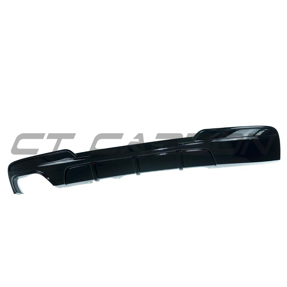 BMW F10/F18 5 SERIES PRE-LCI GLOSS BLACK TWIN LEFT DIFFUSER - V2