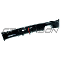BMW F22/F23 2 SERIES 2014-2020 GLOSS BLACK LED TWIN LEFT DIFFUSER