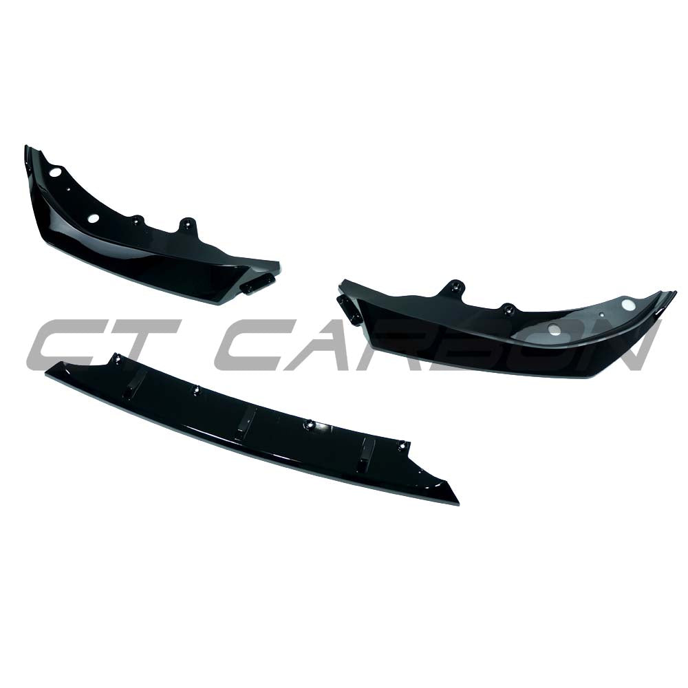 BMW G82/G22 M4/4 SERIES 2021+ GLOSS BLACK 3-PIECE SPLITTER