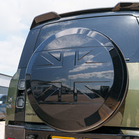 LAND ROVER DEFENDER L663 110 & 90 GLOSS BLACK SPARE WHEEL COVER - V2