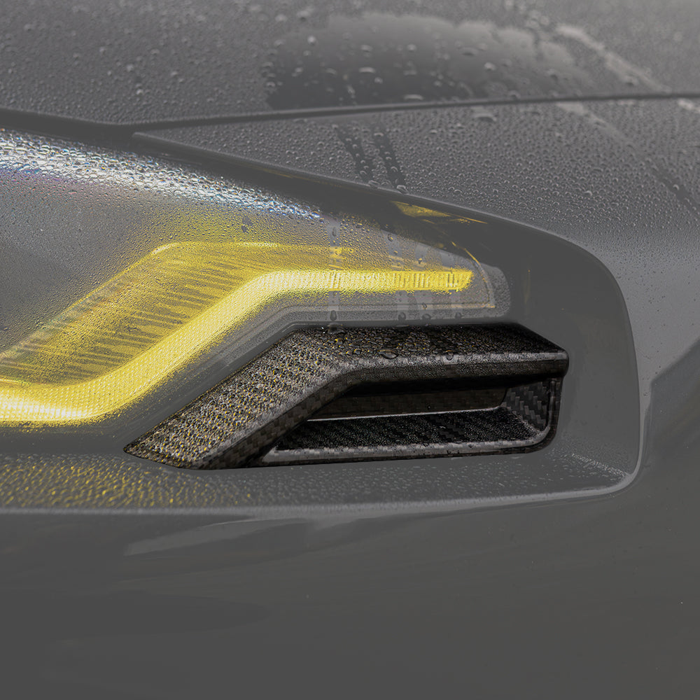 BMW G87 M2 CARBON FIBRE FRONT HEAD LIGHT ADD ON - CT DESIGN