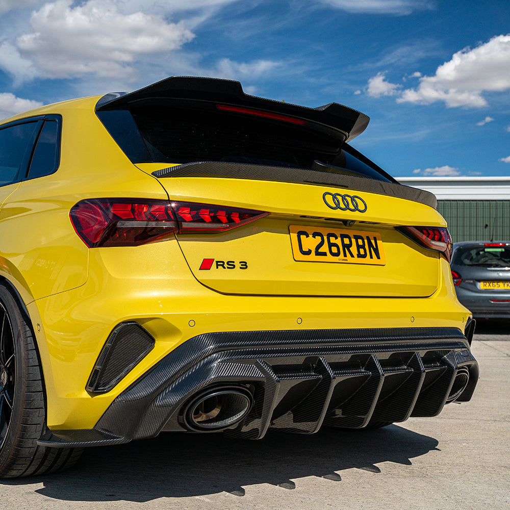 AUDI RS3 8Y 2025+ CARBON FIBRE REAR REFLECTOR DELETE - CT DESIGN