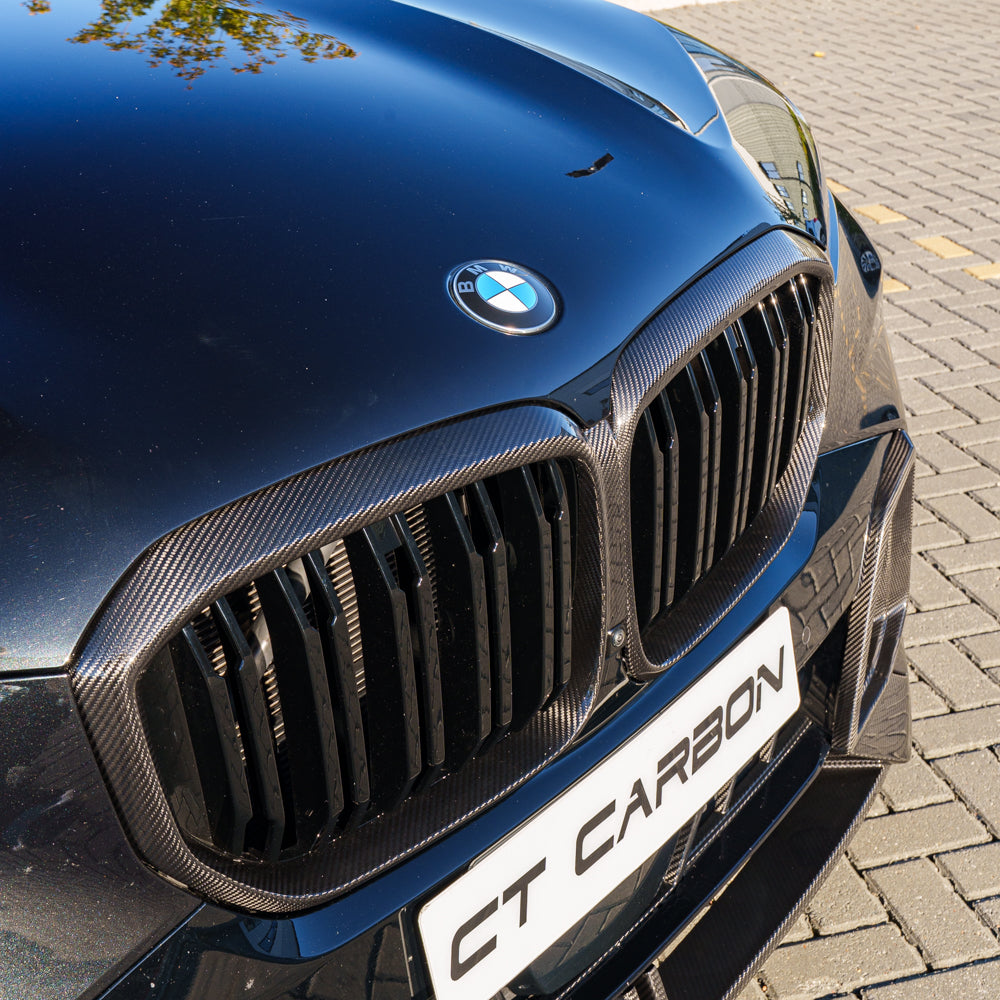 BMW X5 G05/F95 X5M 2019-2022 PRE LCI DOUBLE SLAT PRE-PREG CARBON FIBRE GRILLE