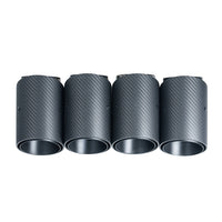 BMW G90 M5 & G99 M5 TOURING 2024+ CARBON FIBRE SLASH CUT EXHAUST TIPS - MATTE BLACK