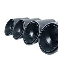 BMW G90 M5 & G99 M5 TOURING 2024+ CARBON FIBRE SLASH CUT EXHAUST TIPS - MATTE BLACK