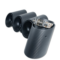 BMW G90 M5 & G99 M5 TOURING 2024+ CARBON FIBRE SLASH CUT EXHAUST TIPS - MATTE BLACK