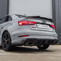 AUDI RS3 8V SALOON REAR CARBON DIFFUSER WITH DTM LIGHT