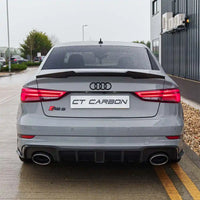 AUDI RS3 8V SALOON REAR CARBON DIFFUSER WITH DTM LIGHT