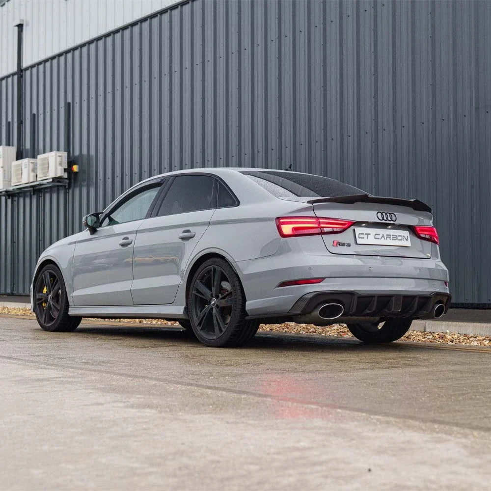 AUDI RS3 8V SALOON REAR CARBON DIFFUSER WITH DTM LIGHT