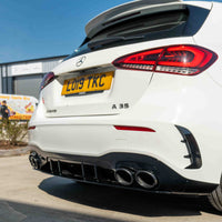 MERCEDES A-CLASS W177/V177 2018-CURRENT GLOSS BLACK QUAD TIP DIFFUSER