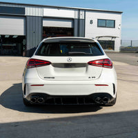 MERCEDES A-CLASS W177/V177 2018-CURRENT GLOSS BLACK QUAD TIP DIFFUSER