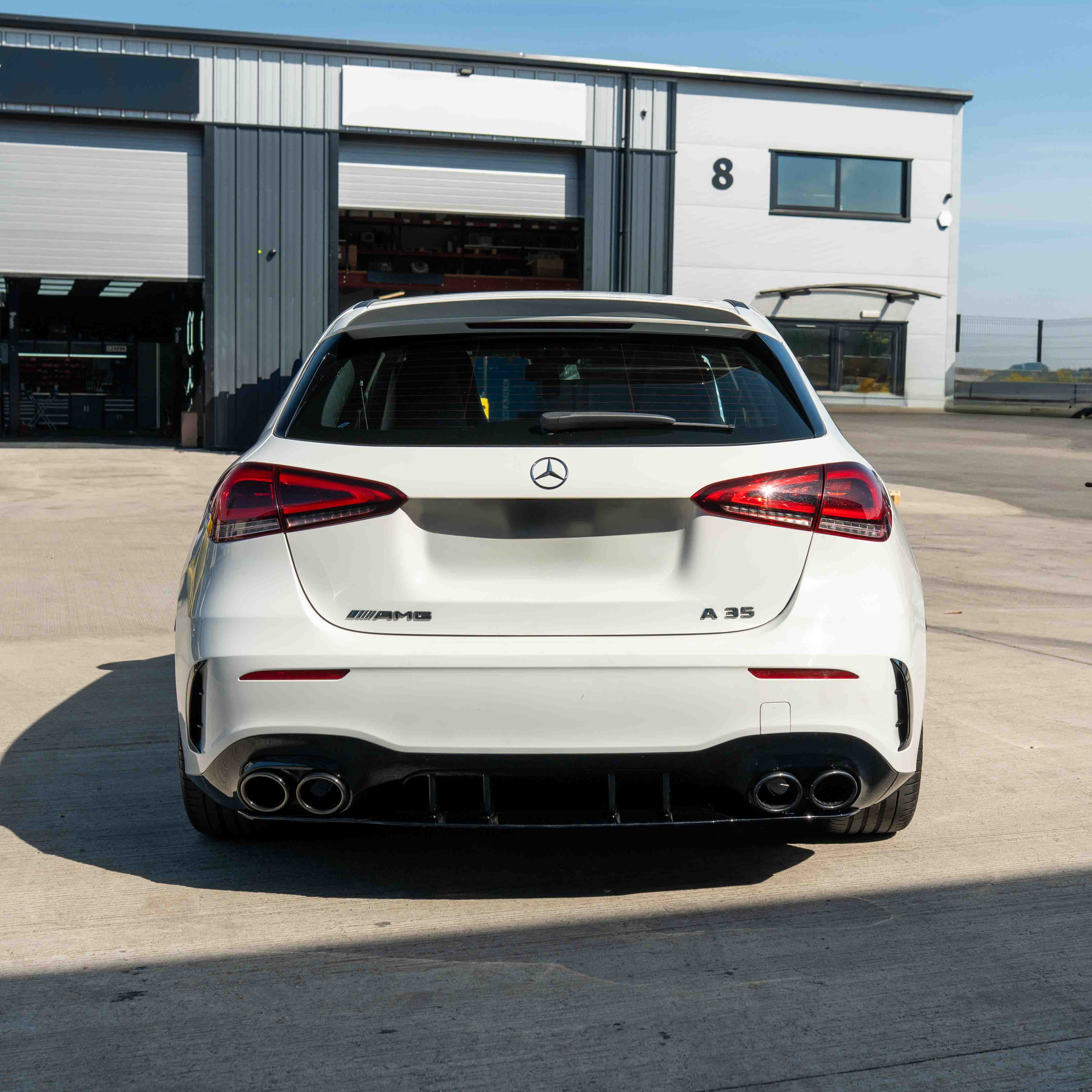 MERCEDES A-CLASS W177/V177 2018-CURRENT GLOSS BLACK QUAD TIP DIFFUSER