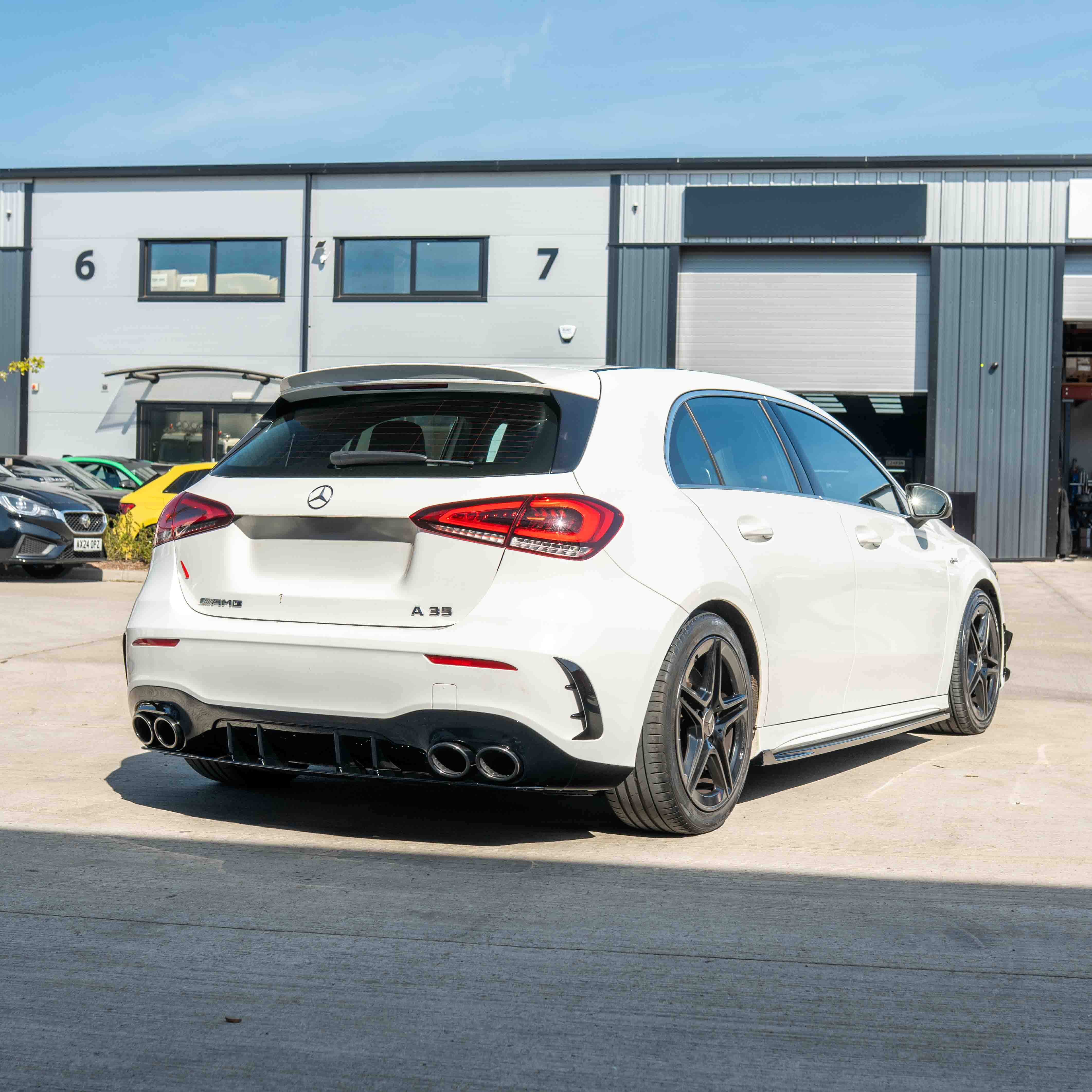 MERCEDES A-CLASS W177/V177 2018-CURRENT GLOSS BLACK QUAD TIP DIFFUSER